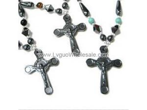 Hematite Celtic Cross Pendant  27x38mm